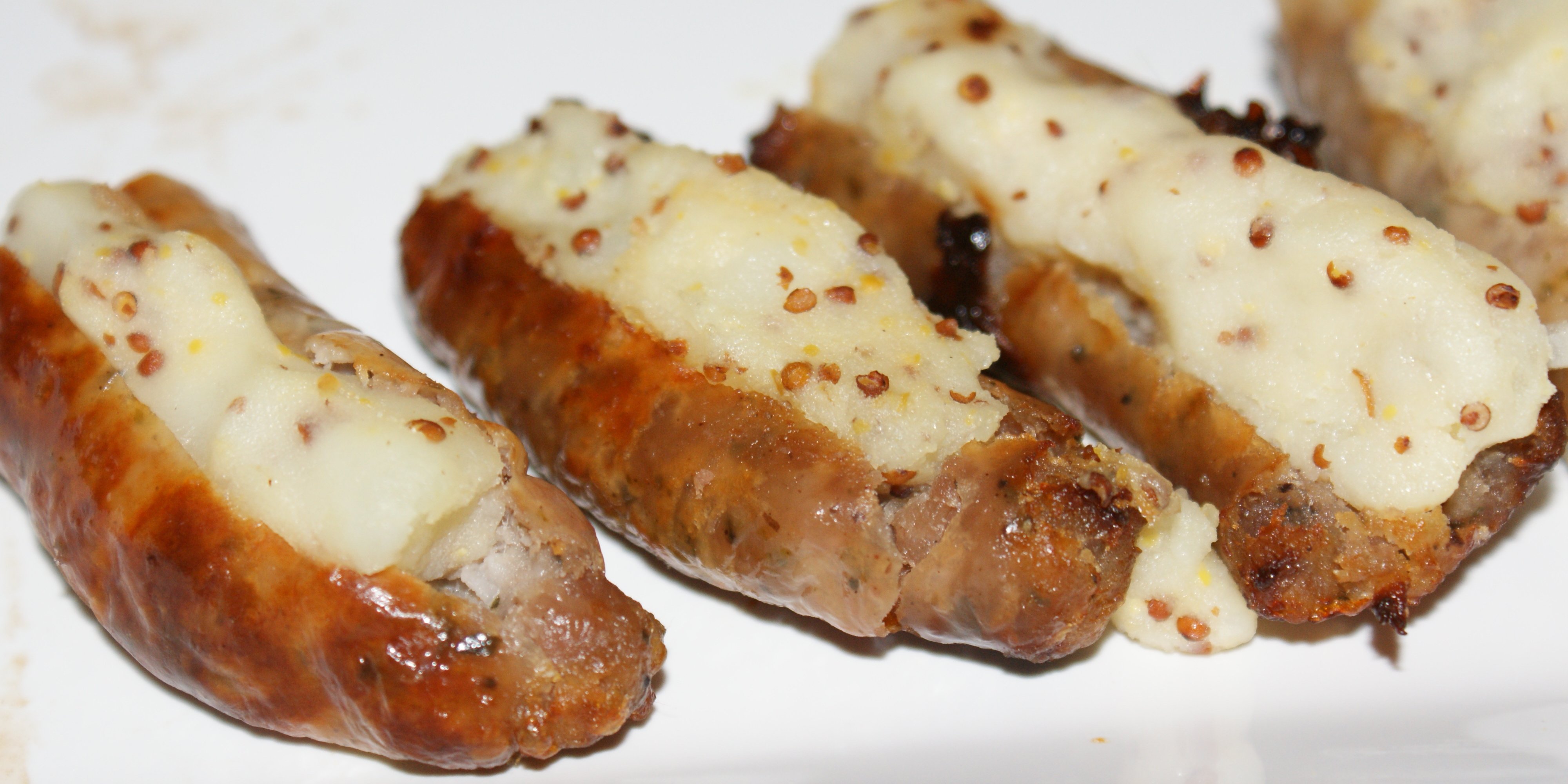 Choice mini sasuage & mustard mash
	 Finger Food for the epicure