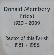 Fr. Donald Membery's grave stone